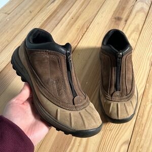 Timberland Womens Canard Low Hiking Duck Boots Brown Leather Waterproof Shoes 7